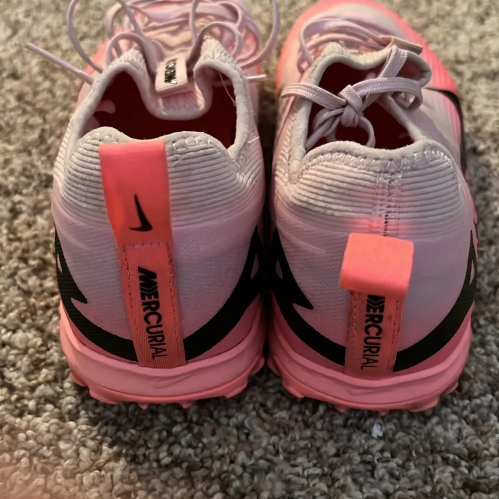 Nike Air Zoom Mercurial Turf Soccer Shoes, Mens Sz 9.5, Pink - Picture 3 of 3